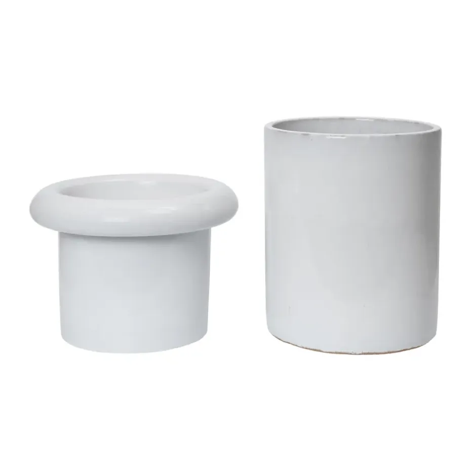 Maceta Rollo Ø31x36 cm, White