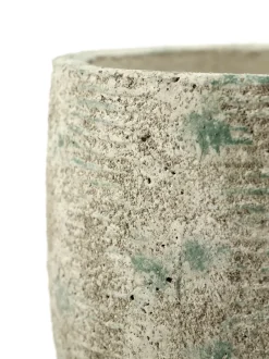 Maceta Rustic rayas M 20,5 cm, Grey