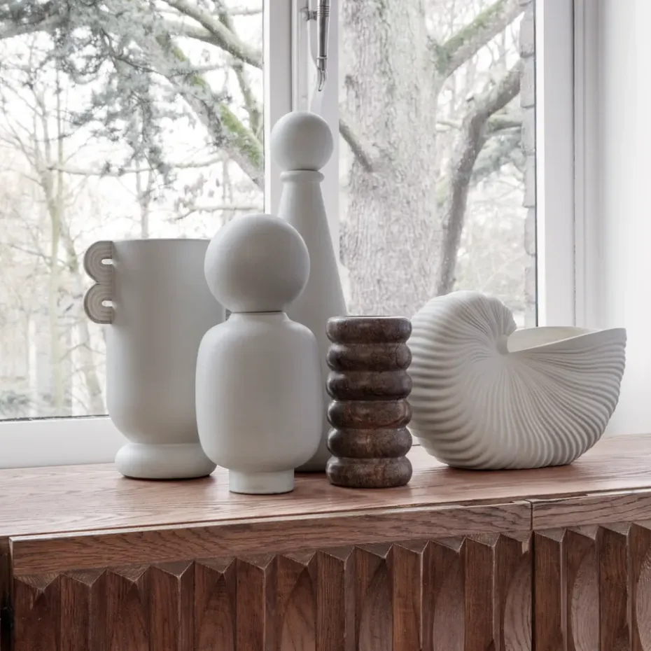 Maceta Shell, Off white