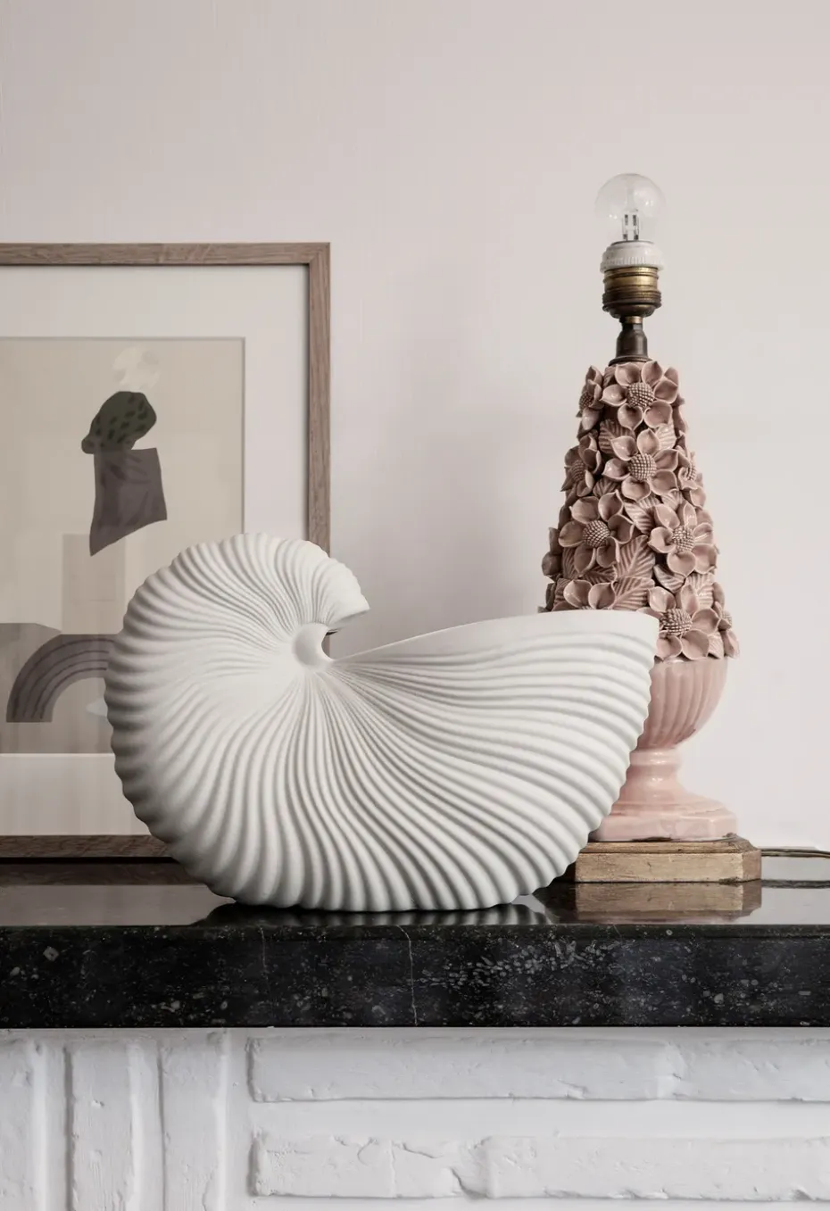 Maceta Shell, Off white