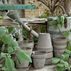 Maceta Simona 16 cm, gris