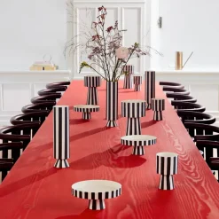 Maceta Toppu Ø10 cm, negro-blanco