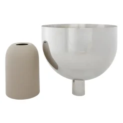 Maceta Torus Ø22 cm, Silver-taupe