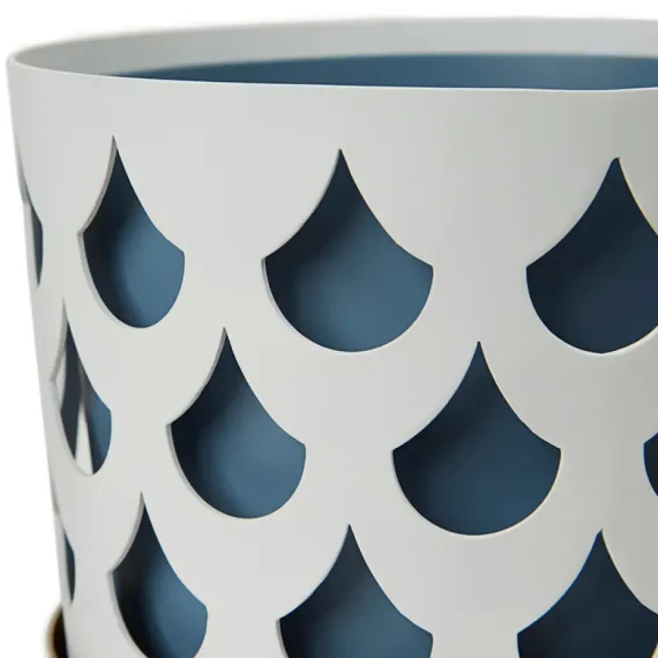 Maceta Trio drop, grande Ø28 cm, blanco