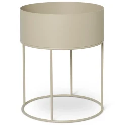 Macetero Plant Box Ferm Living redondo, Cashmere