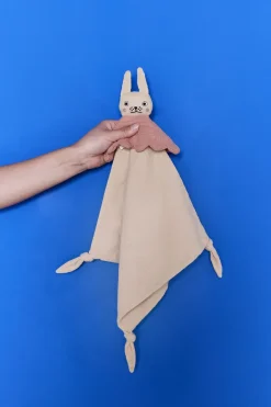 Manta con peluche Ninka Rabbit 40x40 cm, Beige