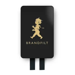 Manta ignífuga Solstickan 16x2,7x25 cm, Negro-oro