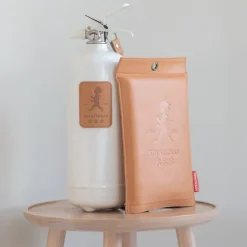 Manta ignífuga Solstickan cuero 120x120 cm, Cuero claro