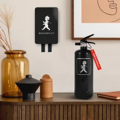 Manta ignífuga Solstickan 16x2,7x25 cm, Negro mate