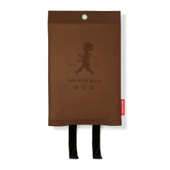 Manta ignífuga Solstickan cuero 120x120 cm, Cuero oscuro