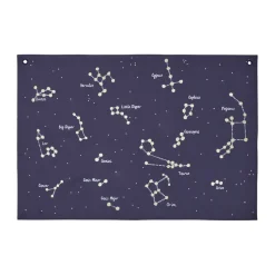 Mapa textil Constellation , Dark blue, 70x100 cm