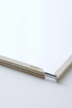 Marco de fresno Moebe A2 44,8x61,5 cm, Transparent, Wood, Black