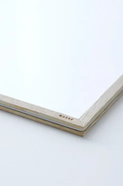 Marco de fresno Moebe A5 16,8x23,2 cm, Transparent, Wood, Black