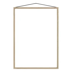 Marco de roble Moebe 50x70 cm, Transparent, Wood, Black