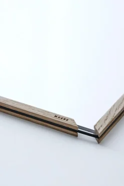 Marco de roble Moebe 50x70 cm, Transparent, Wood, Black