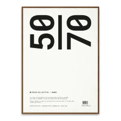 Marco Paper Collective plexiglás-roble oscuro, 50x70 cm
