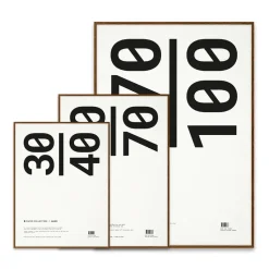 Marco Paper Collective plexiglás-roble oscuro, 50x70 cm