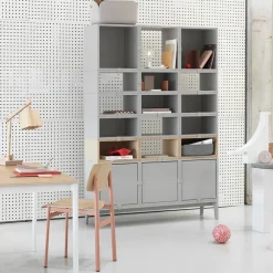 Módulo de estantería Stacked 2.0 con fondo, small, roble