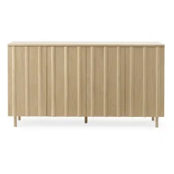 Mesa auxiliar Rib 45x159 cm, Oak