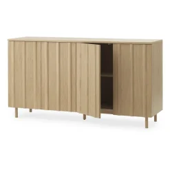 Mesa auxiliar Rib 45x159 cm, Oak