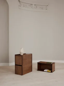 Moebe storage box, Smoked oak-black