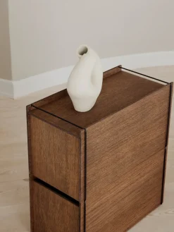 Moebe storage box, Smoked oak-black