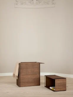 Moebe storage box, Smoked oak-black