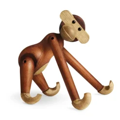 Mono de madera pequeño, teca-madera de limba 20 cm