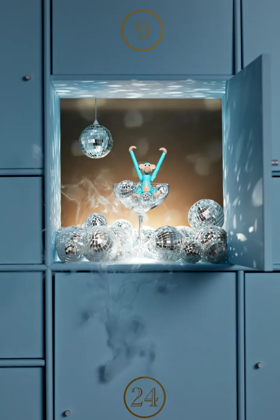 Mono mini Kay Bojesen, Turquesa