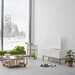 Mueble TV con patas Collect 2010, patas de roble