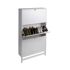 Mueble zapatero Falsterbo, Blanco, 3 compartimentos