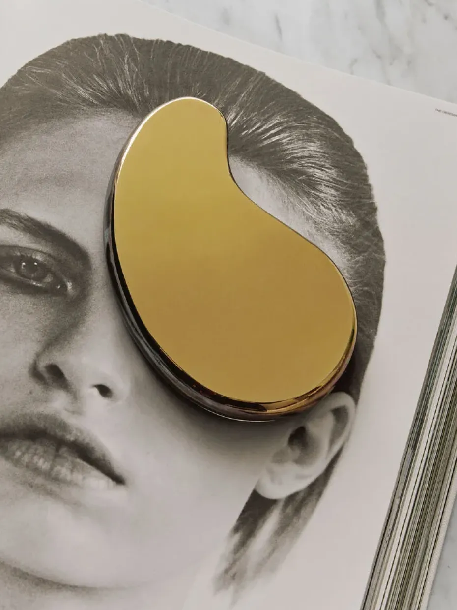 Objeto decorativo Tears of joy 2 piezas, Dorado