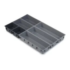 Organizador de cajones Blox 7 piezas, Gris