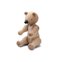 Oso de madera Kay Bojesen mediano, roble y arce