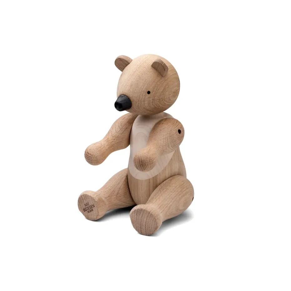 Oso de madera Kay Bojesen mediano, roble y arce
