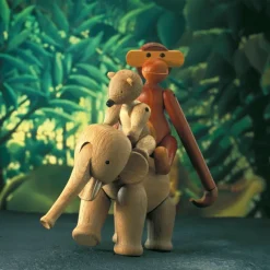 Oso de madera, roble-arce