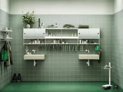 Panel de pared String, Blanco, 75x20 cm, paquete de 1