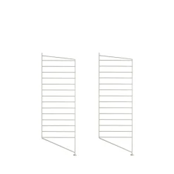 Panel de suelo String, Beige, 85x30 cm, paquete de 2