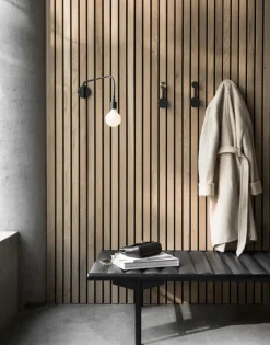 Perchero Afteroom S, Latón-negro