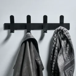 Perchero A-Rack, Black, 4 ganchos