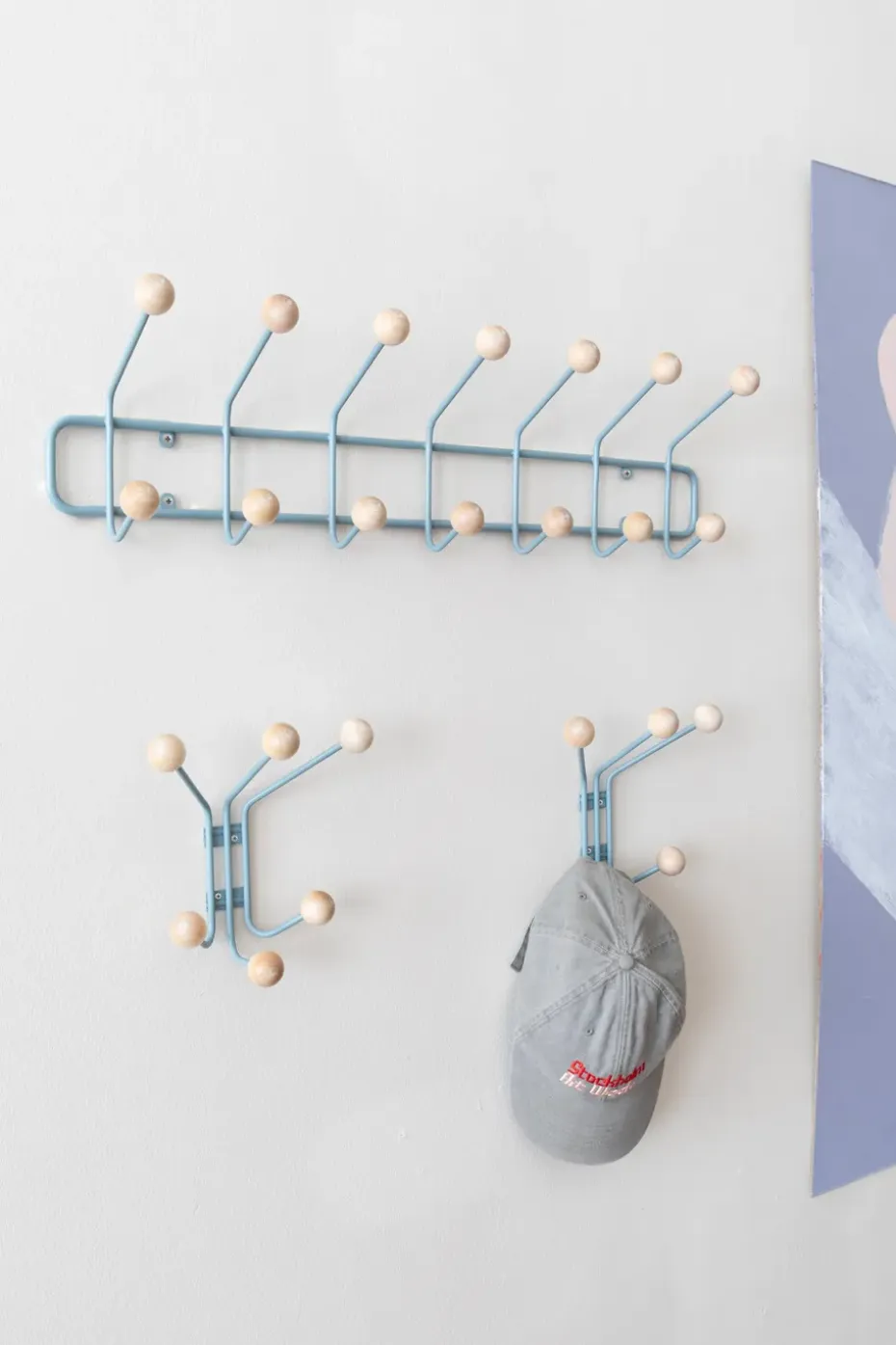 Perchero Bill Horizontal S, Pigeon blue