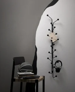 Perchero Bill Vertical, negro