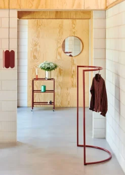 Perchero Colour Rack c-shape 112x150 cm, Maroon red