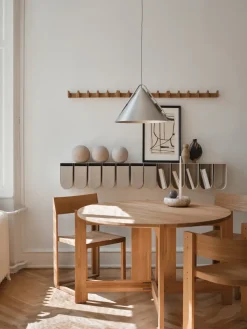 Perchero Column 49 cm, Roble aceitado en tono cálido