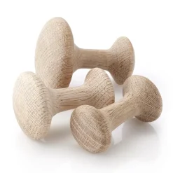 Perchero de ganchos Track 90 cm, roble