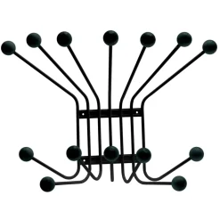 Perchero de pared Bill L, negro