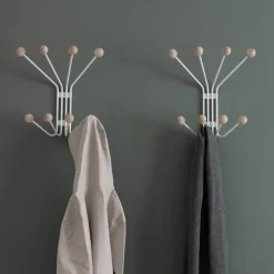 Perchero de pared Bill S, blanco