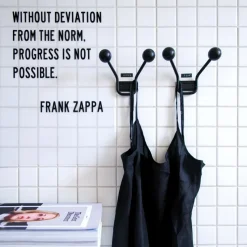 Perchero de pared Bill XXS, negro