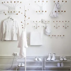 Perchero de pared Bill XXS, blanco