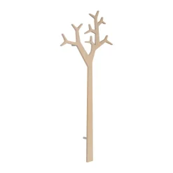 Perchero de pared Tree wall Special Edition 194 cm, Pino con acabado blanco